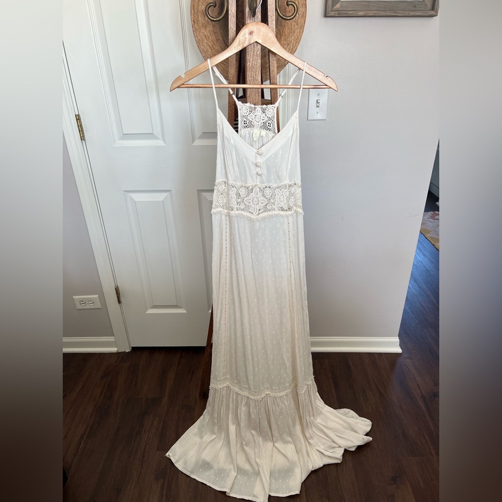 Anthropologie Eloise maxi dress, off-white. New with tags. Size small.